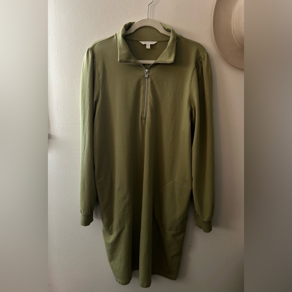 Garnet Hill Sweatshirt Dress with Pockets